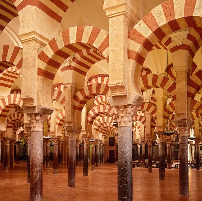 The Renaissance cathedral nave rising within the mosque on a mosque cathedral of cordoba guided tour in Córdoba, Spain